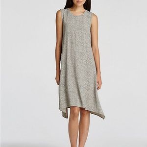 Round Neck A-Line Dress with Dipped Sides